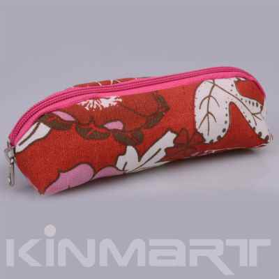 Canvas cosmetic bag